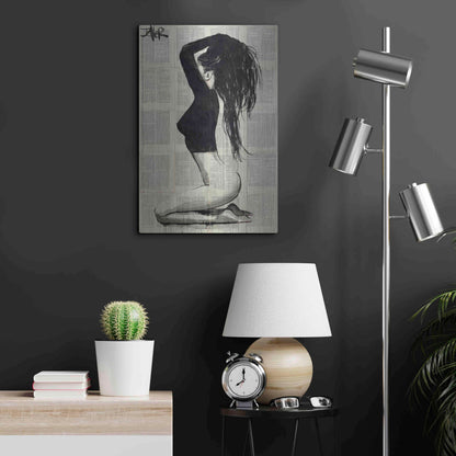 Luxe Metal Art 'The Black Top' by Loui Jover, Metal Wall Art,16x24