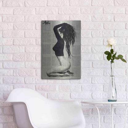 Luxe Metal Art 'The Black Top' by Loui Jover, Metal Wall Art,16x24