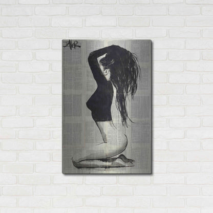 Luxe Metal Art 'The Black Top' by Loui Jover, Metal Wall Art,24x36