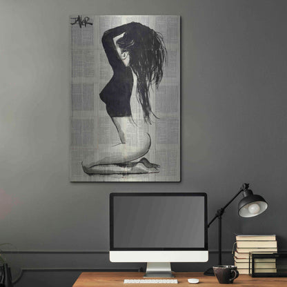 Luxe Metal Art 'The Black Top' by Loui Jover, Metal Wall Art,24x36