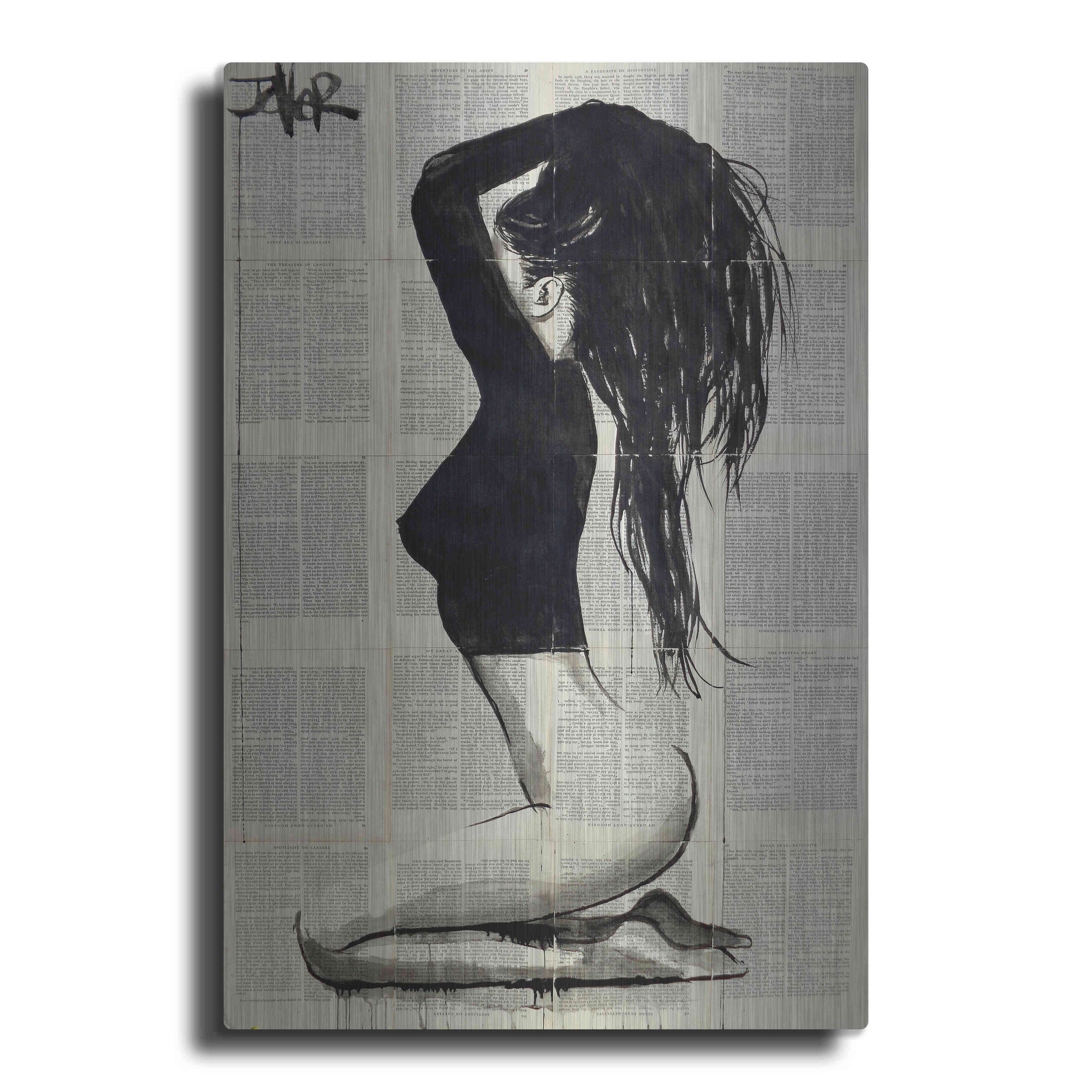 Luxe Metal Art 'The Black Top' by Loui Jover, Metal Wall Art