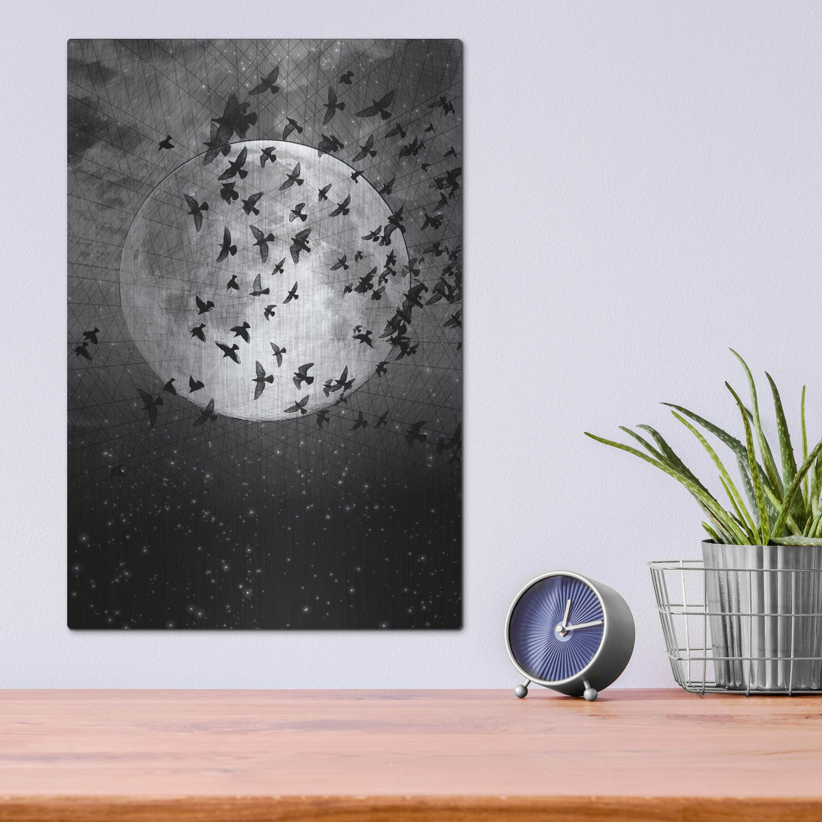 Luxe Metal Art 'Beyond The Horizon' by Elo Marc, Metal Wall Art,12x16