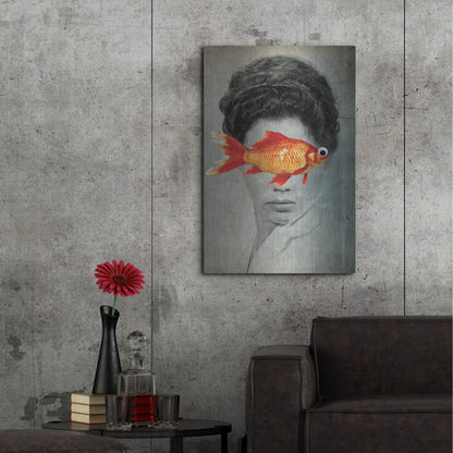 Luxe Metal Art 'Fish Eye' by Elo Marc, Metal Wall Art,24x36