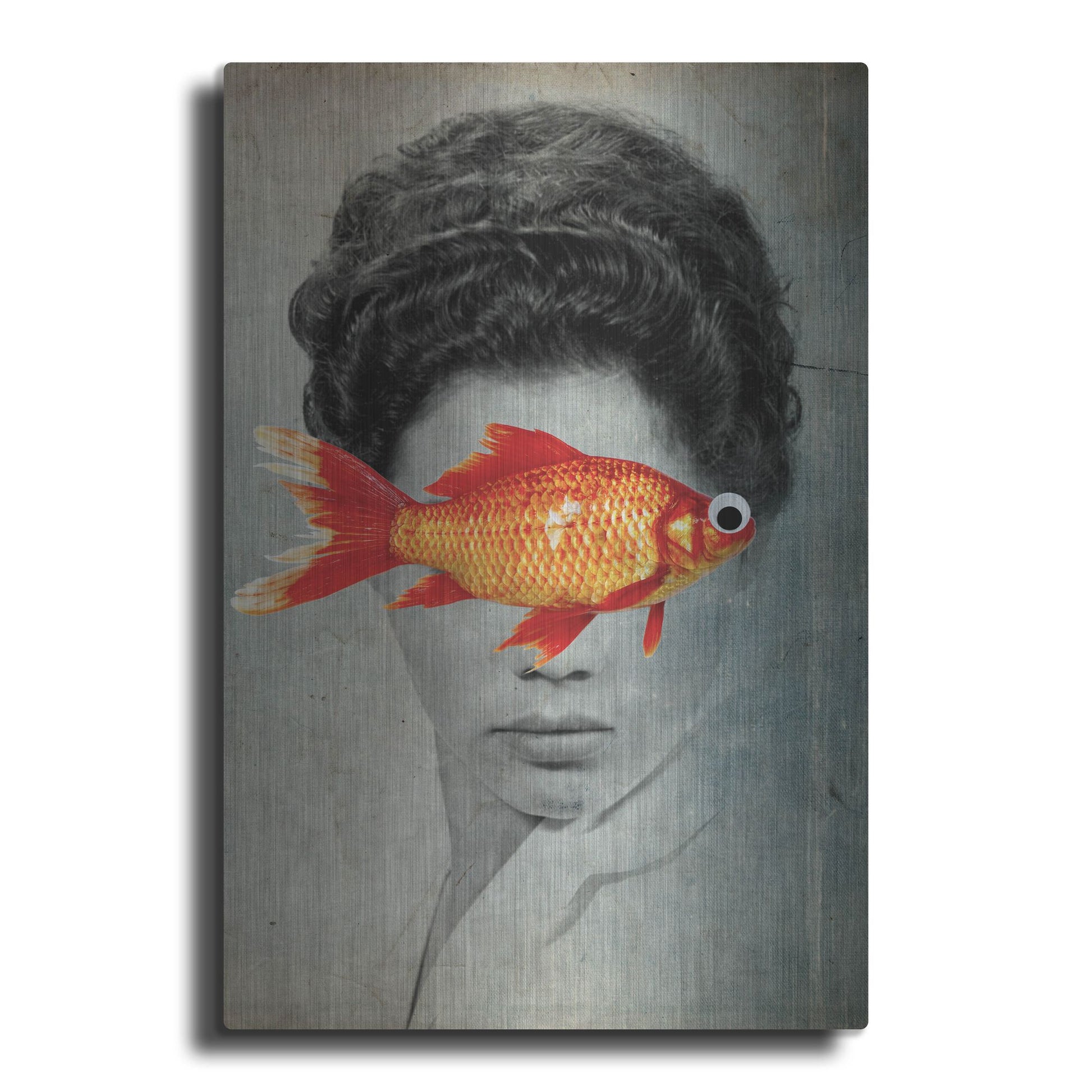 Luxe Metal Art 'Fish Eye' by Elo Marc, Metal Wall Art