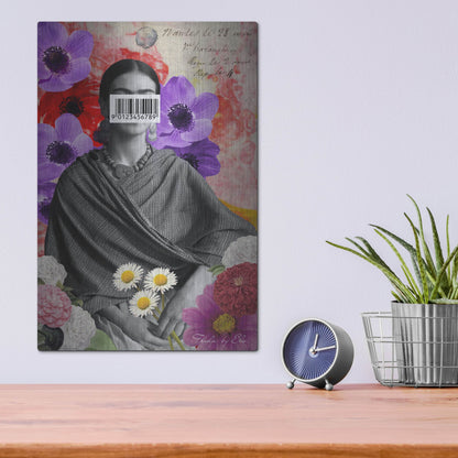 Luxe Metal Art 'Frida' by Elo Marc, Metal Wall Art,12x16