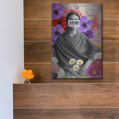 Luxe Metal Art 'Frida' by Elo Marc, Metal Wall Art,12x16