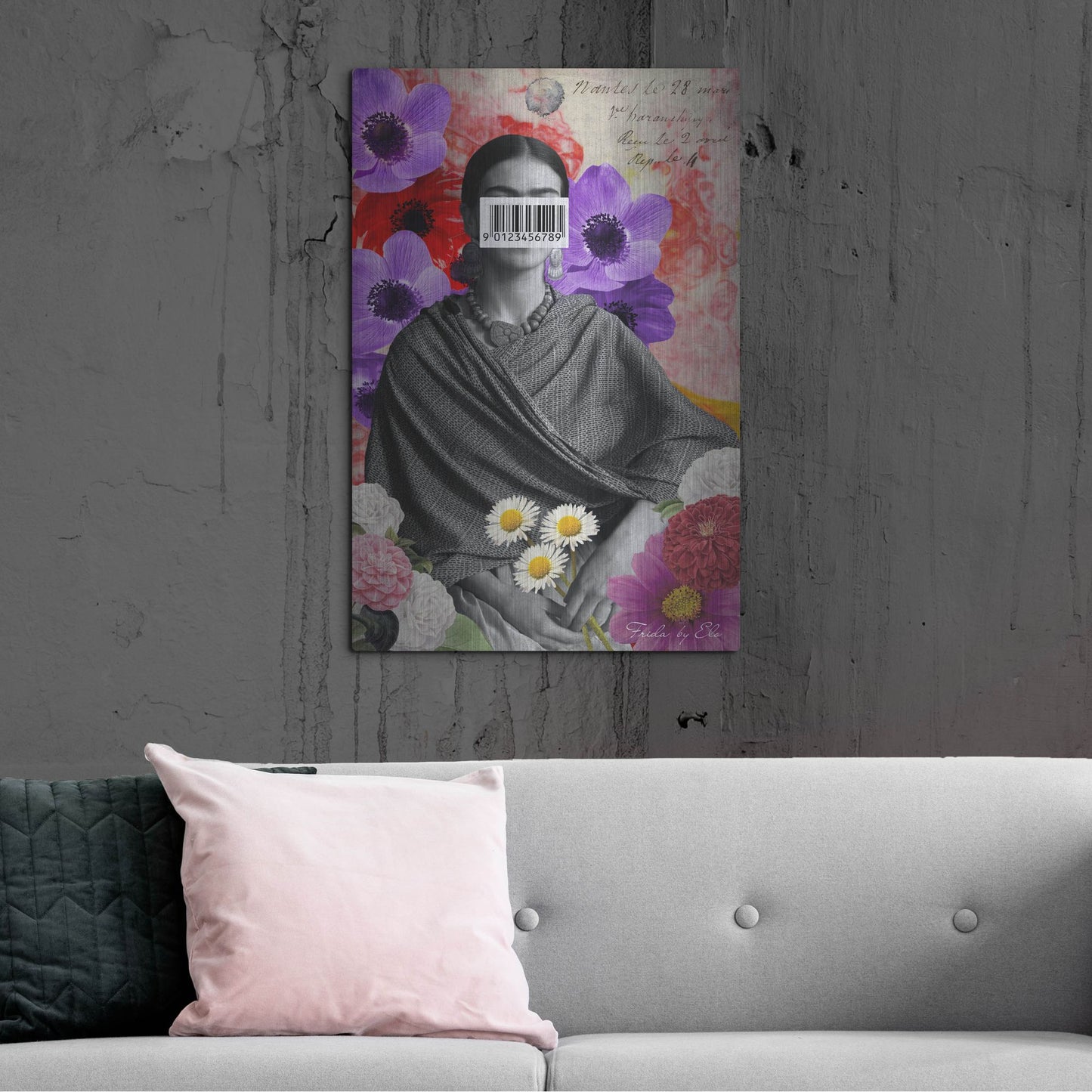 Luxe Metal Art 'Frida' by Elo Marc, Metal Wall Art,24x36