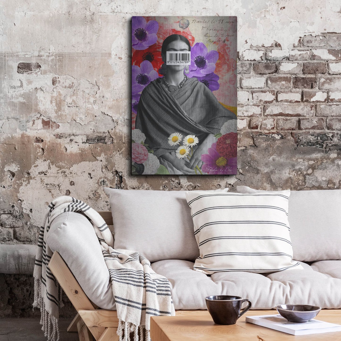 Luxe Metal Art 'Frida' by Elo Marc, Metal Wall Art,24x36