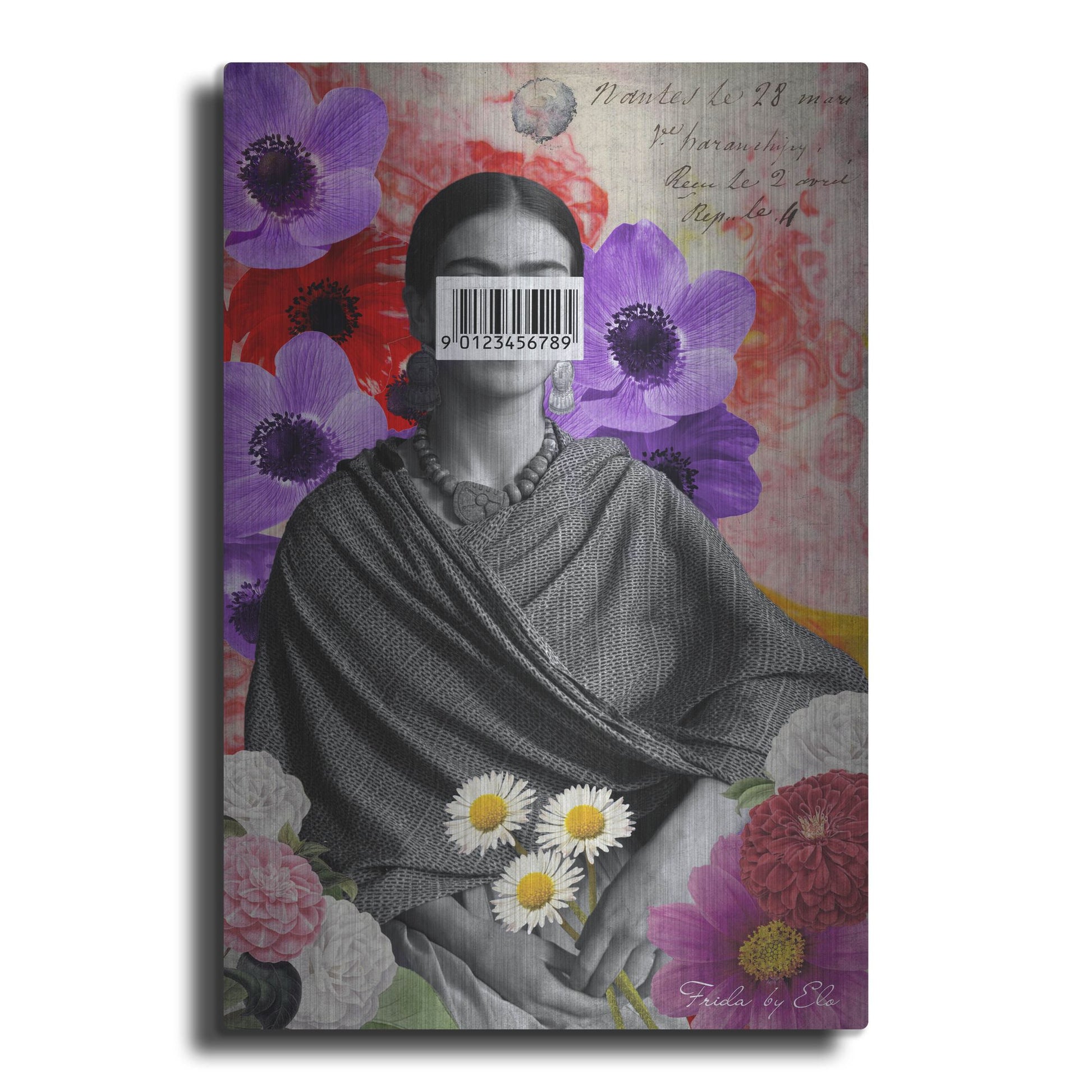 Luxe Metal Art 'Frida' by Elo Marc, Metal Wall Art