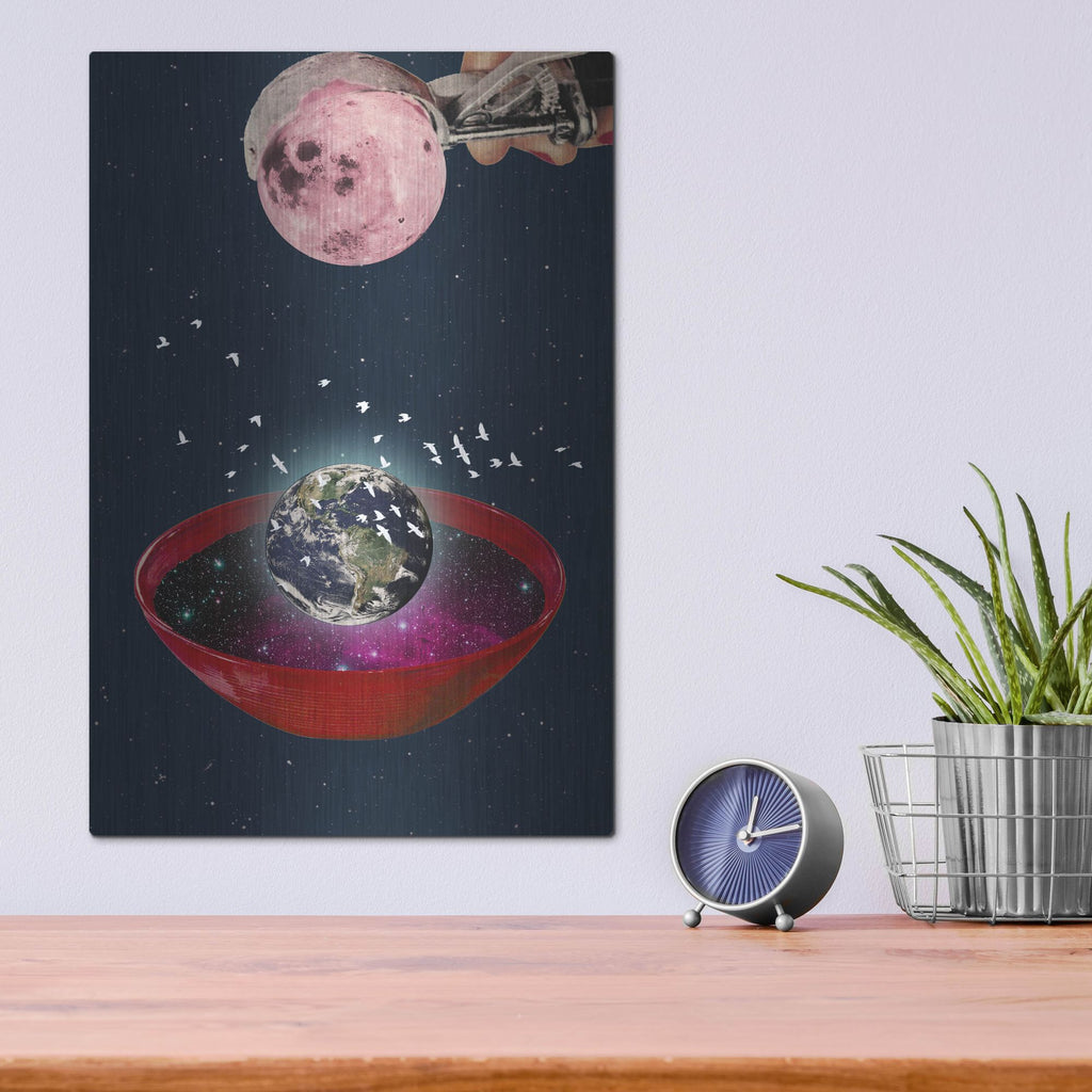 Luxe Metal Art 'The Creation of the Universe' by Elo Marc, Metal Wall Art,12x16