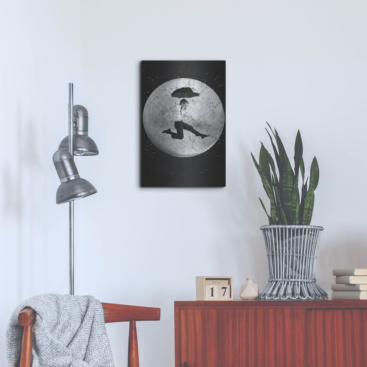 Luxe Metal Art 'Men Are From Mars' by Elo Marc, Metal Wall Art,16x24