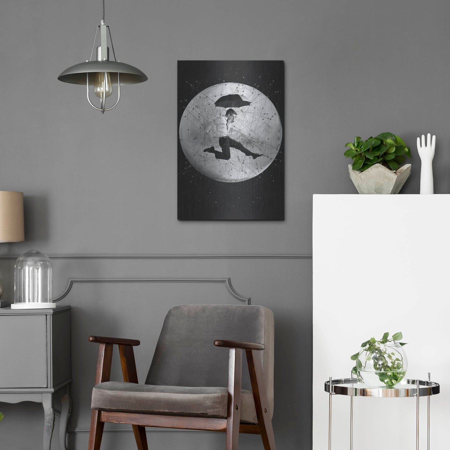Luxe Metal Art 'Men Are From Mars' by Elo Marc, Metal Wall Art,16x24