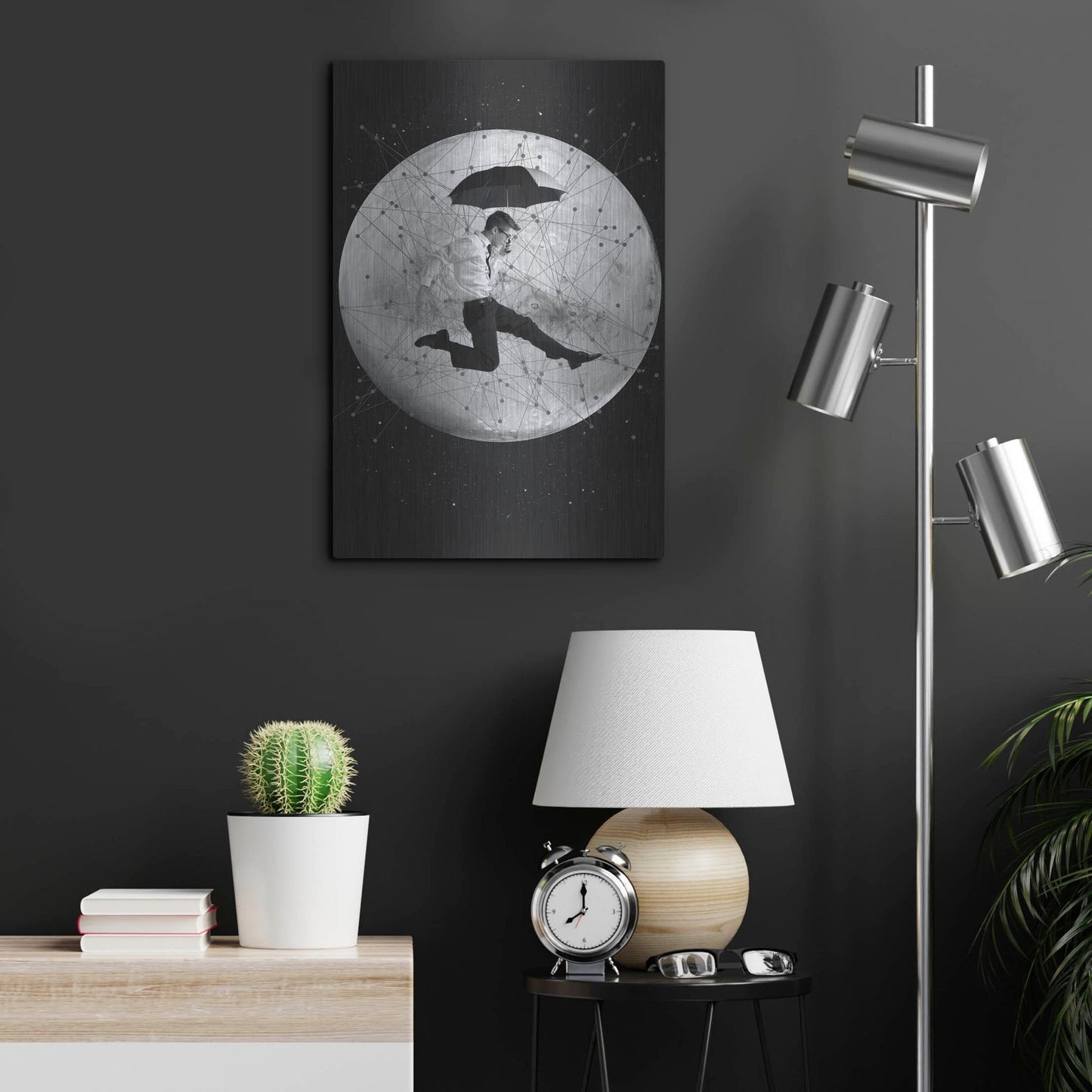 Luxe Metal Art 'Men Are From Mars' by Elo Marc, Metal Wall Art,16x24
