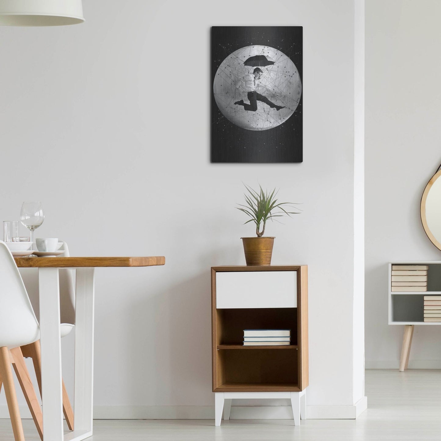Luxe Metal Art 'Men Are From Mars' by Elo Marc, Metal Wall Art,16x24