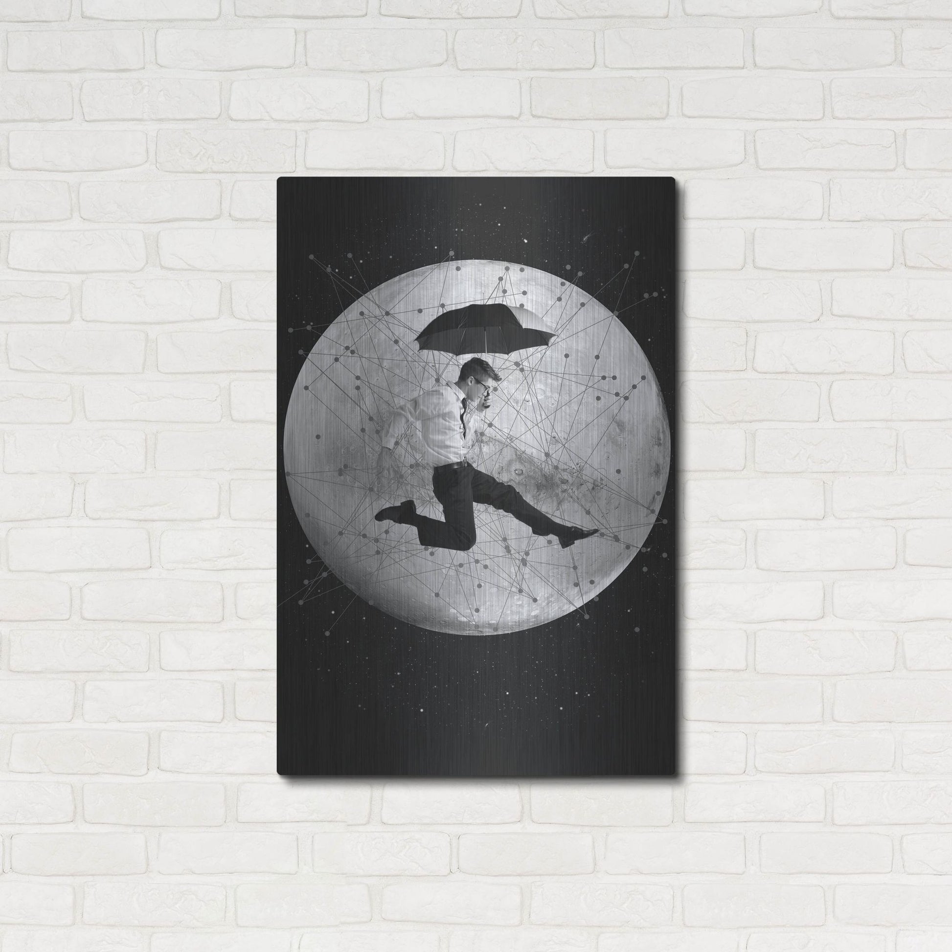 Luxe Metal Art 'Men Are From Mars' by Elo Marc, Metal Wall Art,24x36
