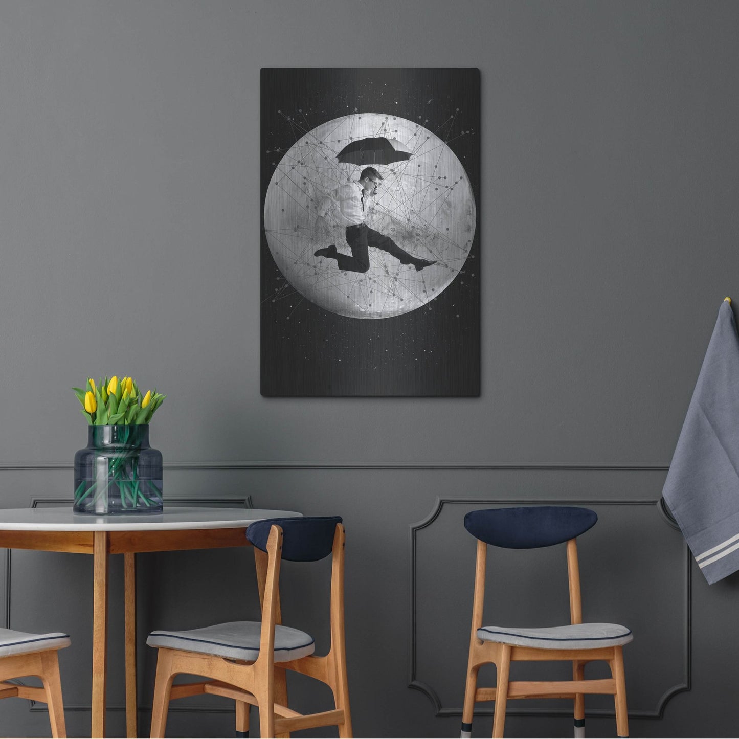 Luxe Metal Art 'Men Are From Mars' by Elo Marc, Metal Wall Art,24x36