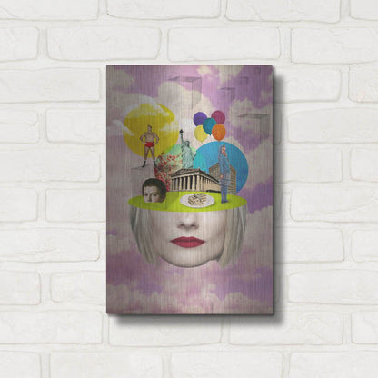 Luxe Metal Art 'Uncertainty' by Elo Marc, Metal Wall Art,12x16