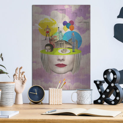 Luxe Metal Art 'Uncertainty' by Elo Marc, Metal Wall Art,12x16