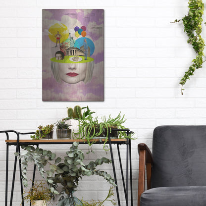 Luxe Metal Art 'Uncertainty' by Elo Marc, Metal Wall Art,12x16