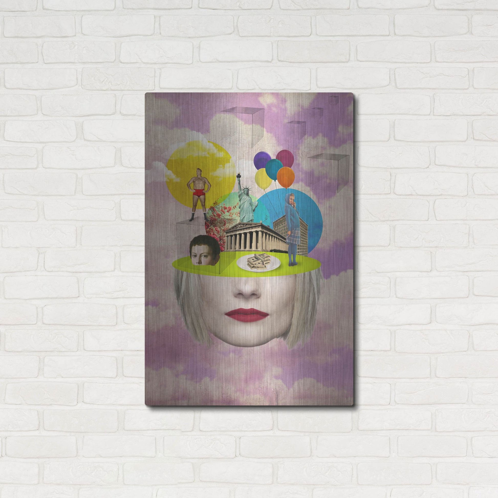 Luxe Metal Art 'Uncertainty' by Elo Marc, Metal Wall Art,24x36