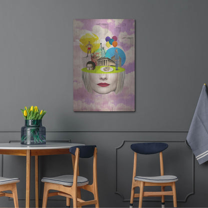 Luxe Metal Art 'Uncertainty' by Elo Marc, Metal Wall Art,24x36