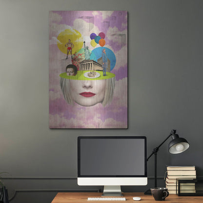 Luxe Metal Art 'Uncertainty' by Elo Marc, Metal Wall Art,24x36