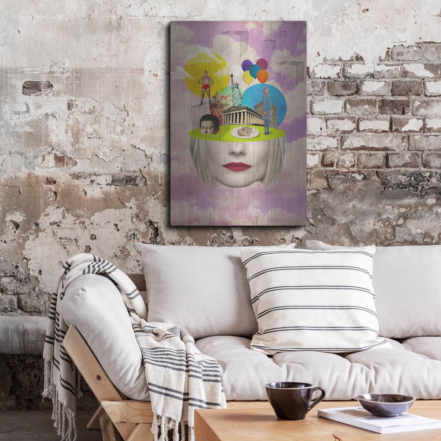 Luxe Metal Art 'Uncertainty' by Elo Marc, Metal Wall Art,24x36