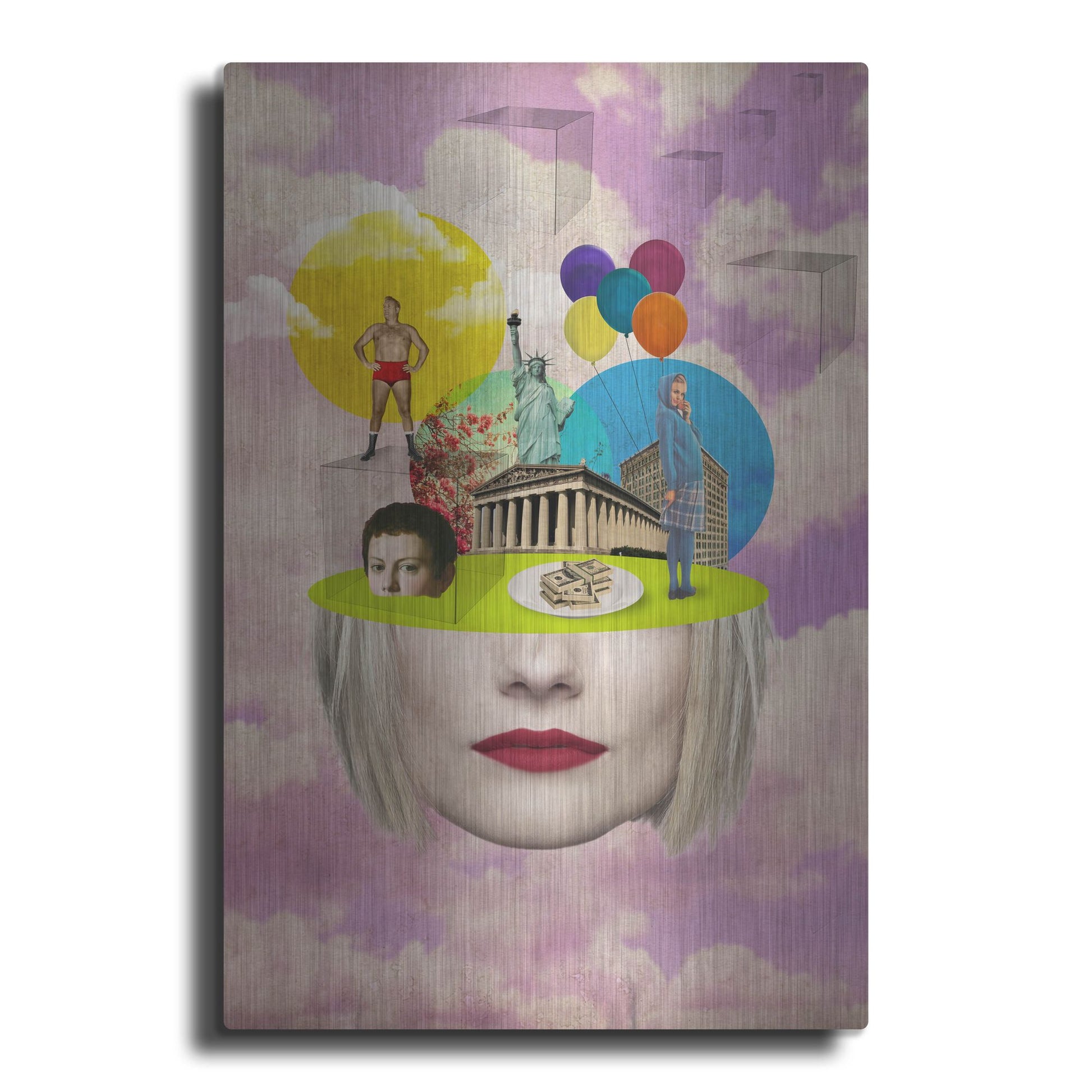 Luxe Metal Art 'Uncertainty' by Elo Marc, Metal Wall Art