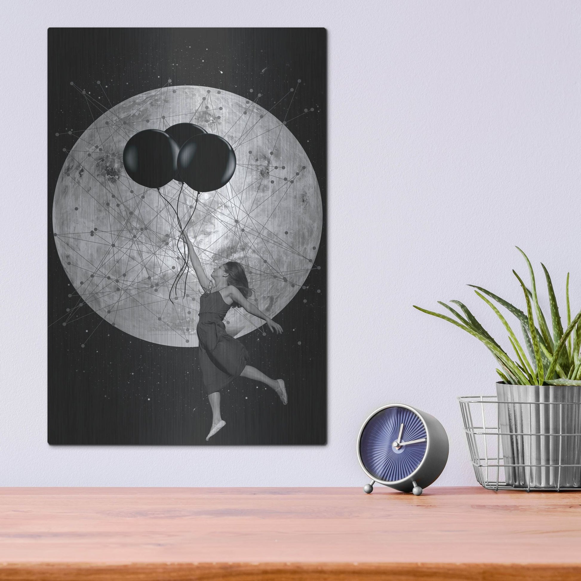 Luxe Metal Art 'Women Are From Venus' by Elo Marc, Metal Wall Art,12x16