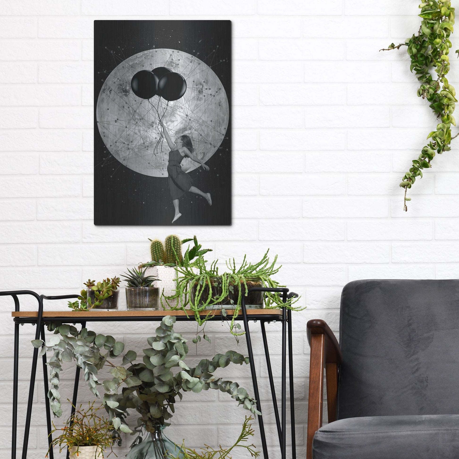 Luxe Metal Art 'Women Are From Venus' by Elo Marc, Metal Wall Art,12x16