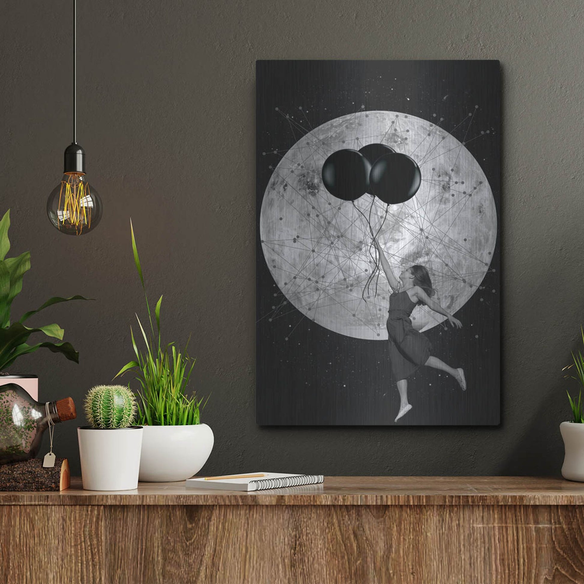 Luxe Metal Art 'Women Are From Venus' by Elo Marc, Metal Wall Art,12x16