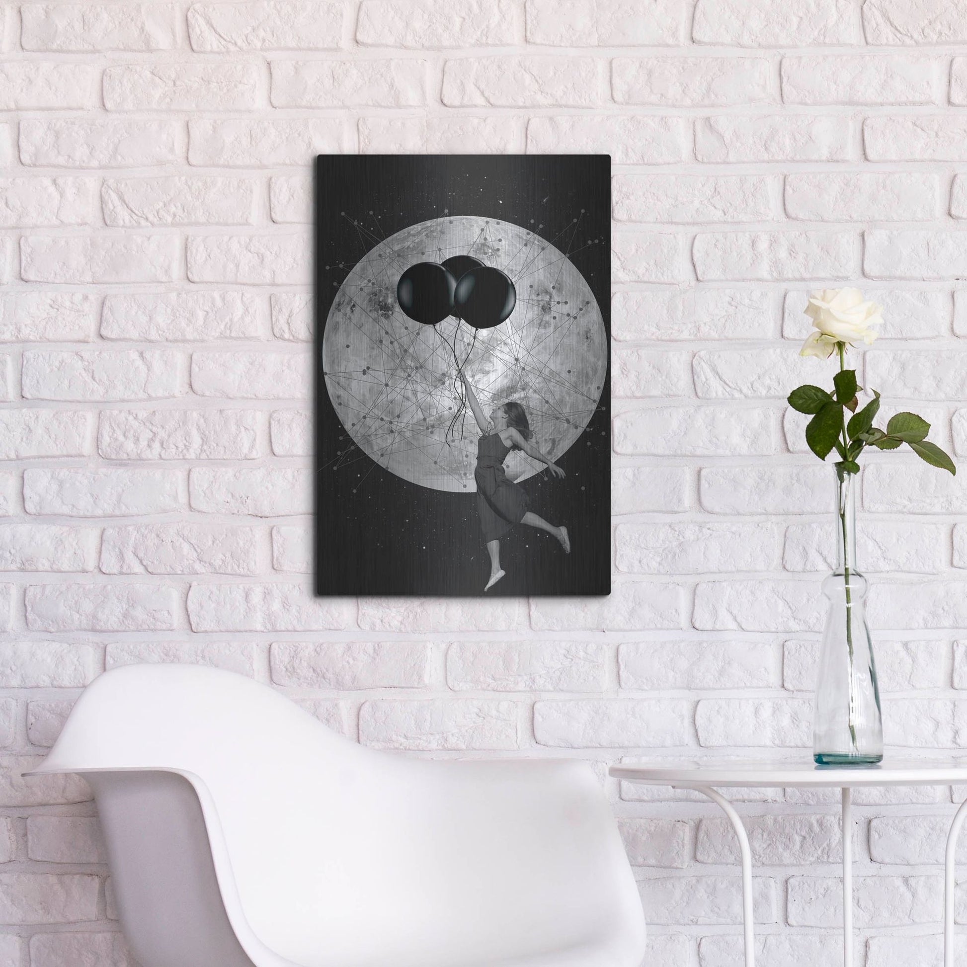 Luxe Metal Art 'Women Are From Venus' by Elo Marc, Metal Wall Art,16x24