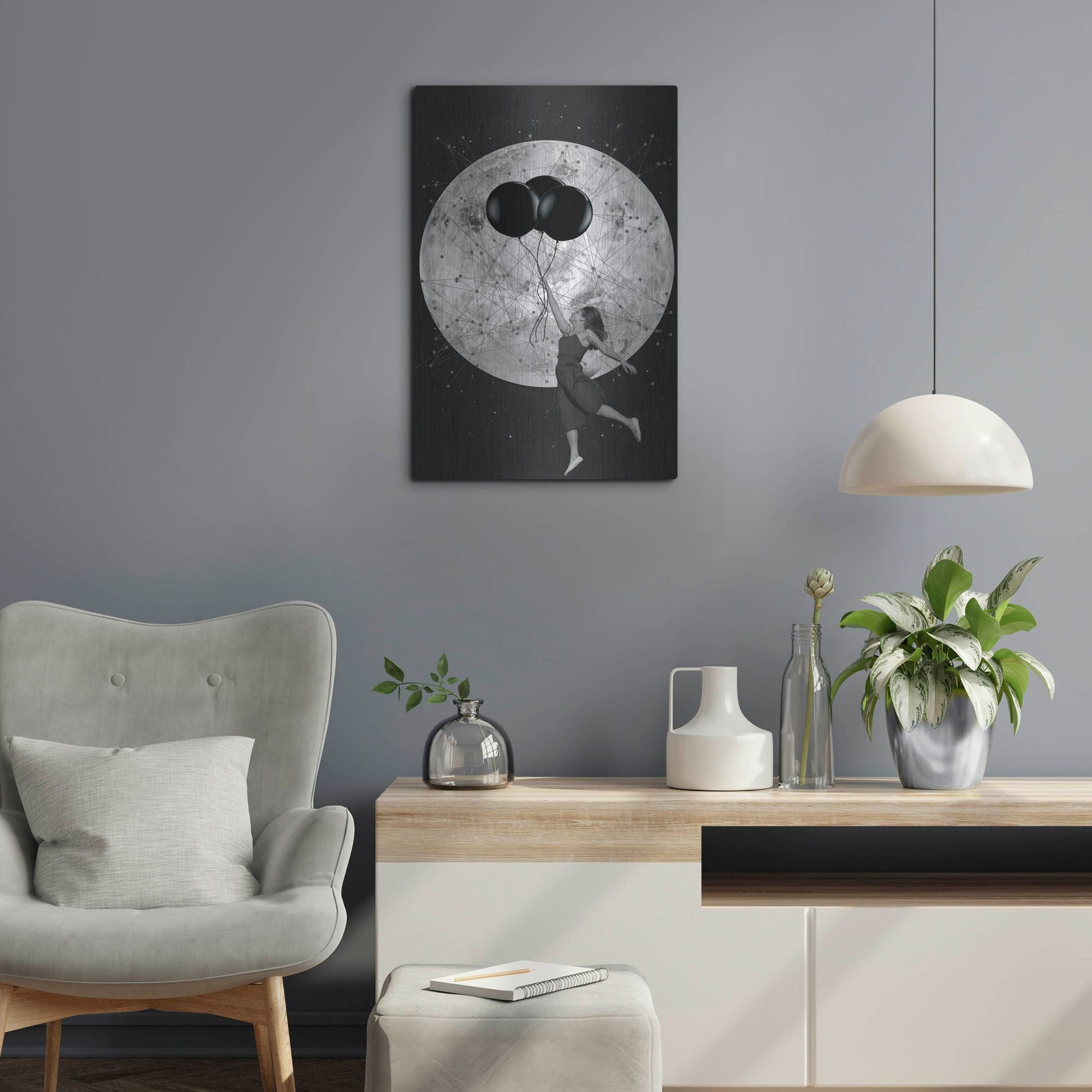 Luxe Metal Art 'Women Are From Venus' by Elo Marc, Metal Wall Art,16x24