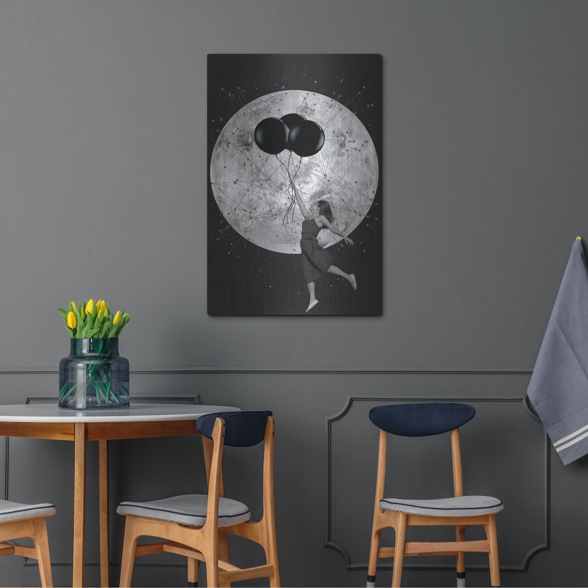 Luxe Metal Art 'Women Are From Venus' by Elo Marc, Metal Wall Art,24x36