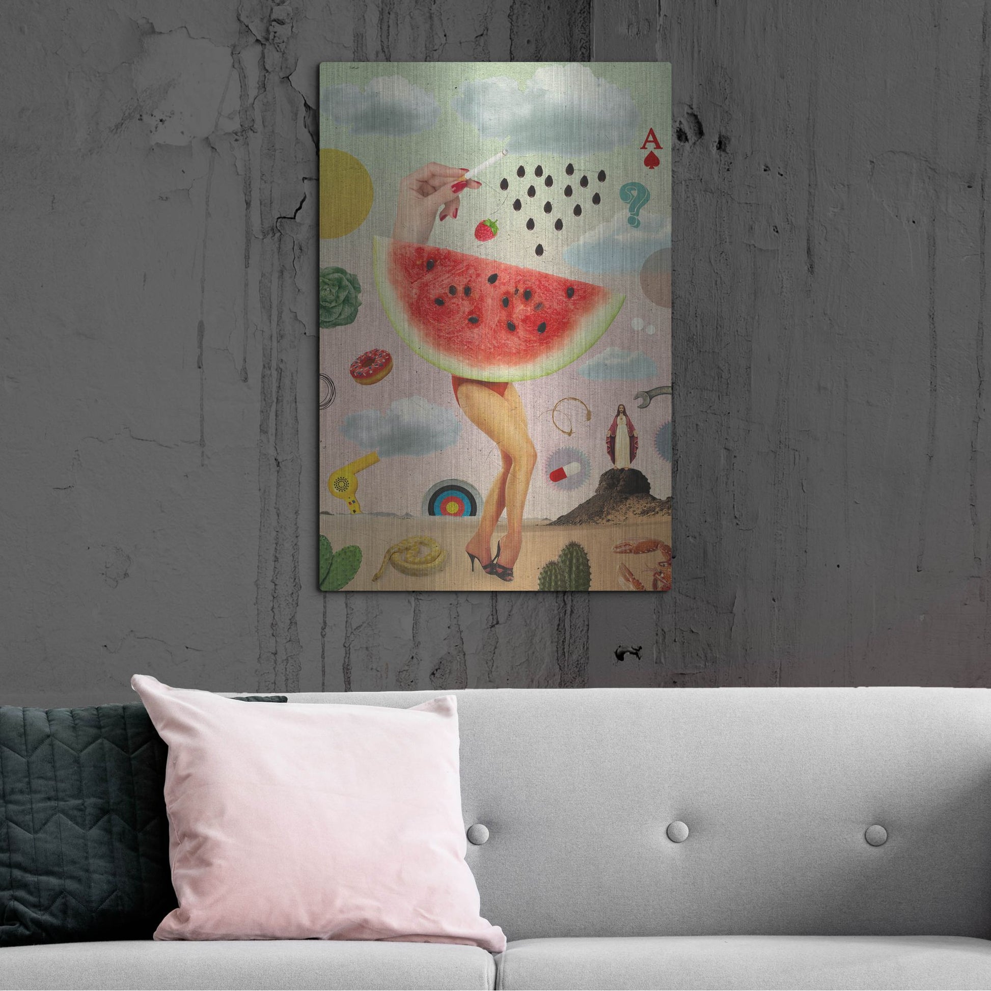 Luxe Metal Art 'Juicy' by Elo Marc, Metal Wall Art,24x36