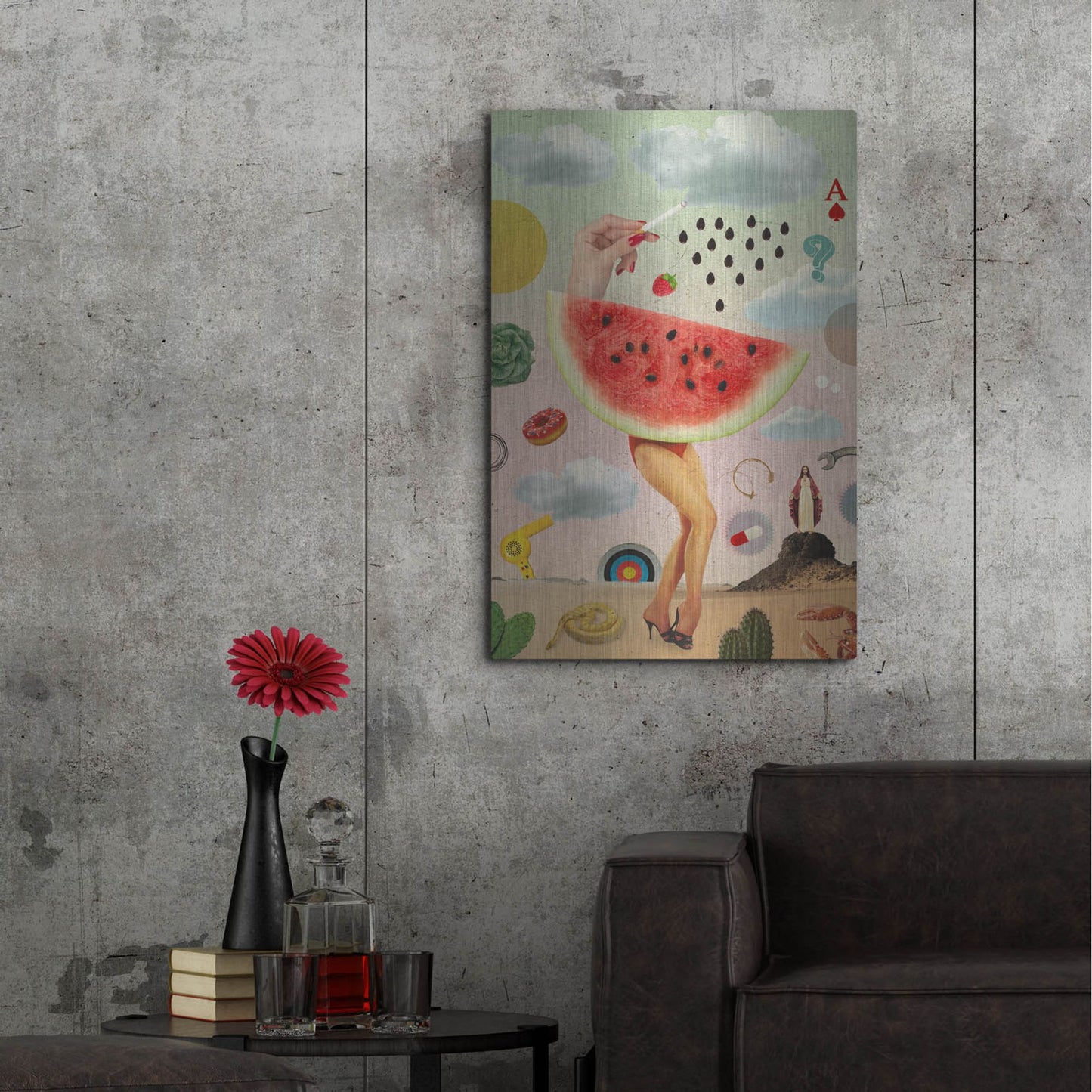 Luxe Metal Art 'Juicy' by Elo Marc, Metal Wall Art,24x36