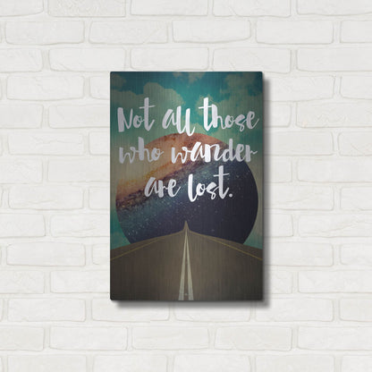 Luxe Metal Art 'Not All Those' by Elo Marc, Metal Wall Art,16x24