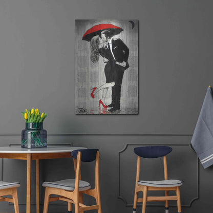 Luxe Metal Art 'The Kissing Rain' by Loui Jover, Metal Wall Art,24x36