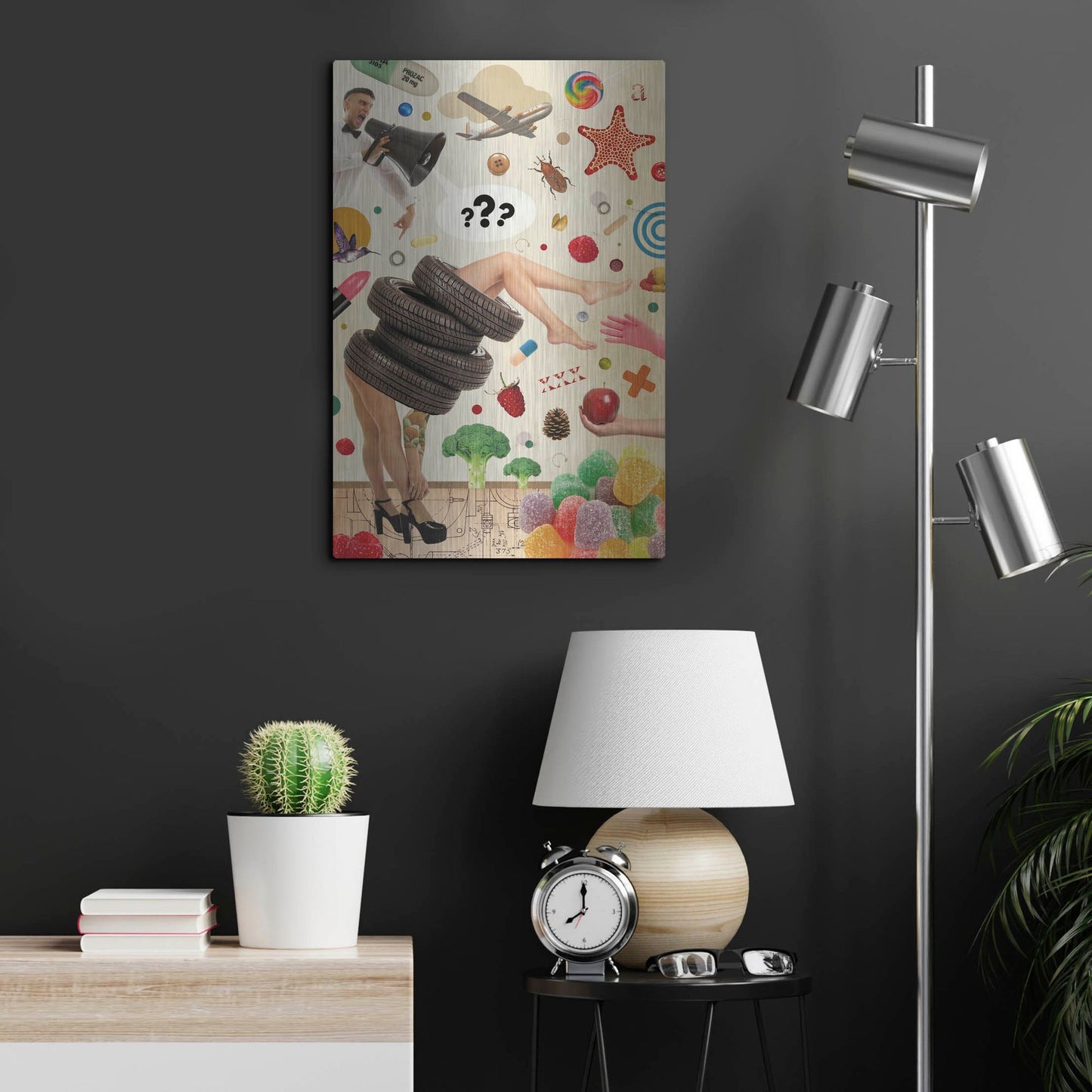 Luxe Metal Art 'Candid' by Elo Marc, Metal Wall Art,16x24