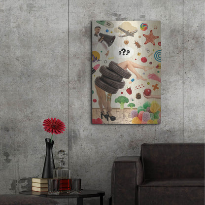 Luxe Metal Art 'Candid' by Elo Marc, Metal Wall Art,24x36