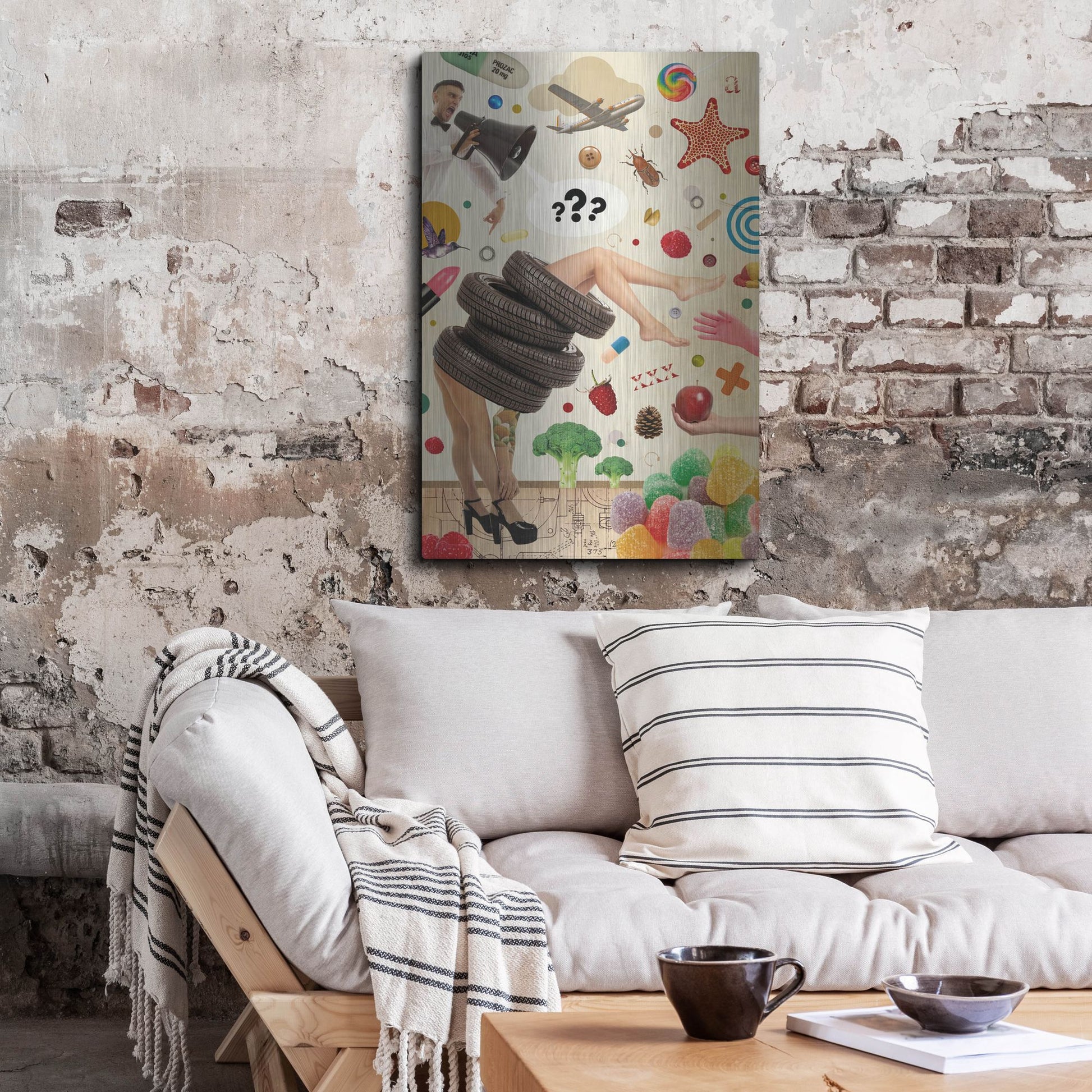 Luxe Metal Art 'Candid' by Elo Marc, Metal Wall Art,24x36