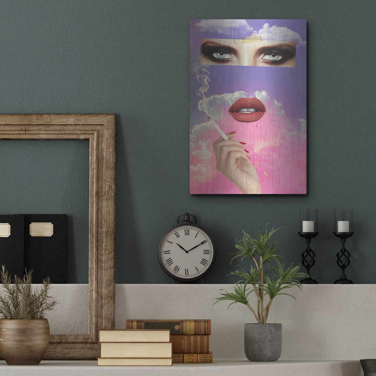 Luxe Metal Art 'Vanity' by Elo Marc, Metal Wall Art,12x16