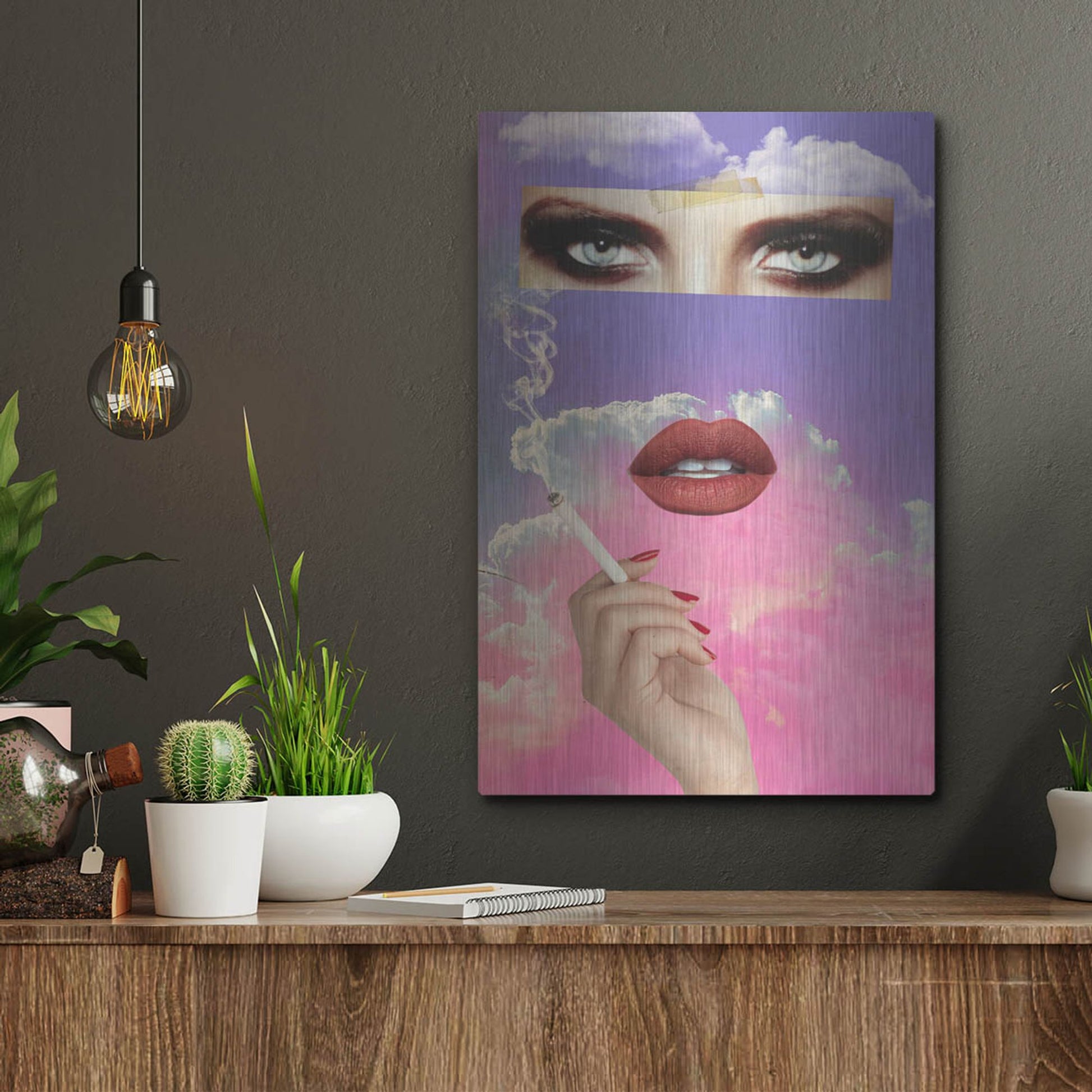 Luxe Metal Art 'Vanity' by Elo Marc, Metal Wall Art,12x16