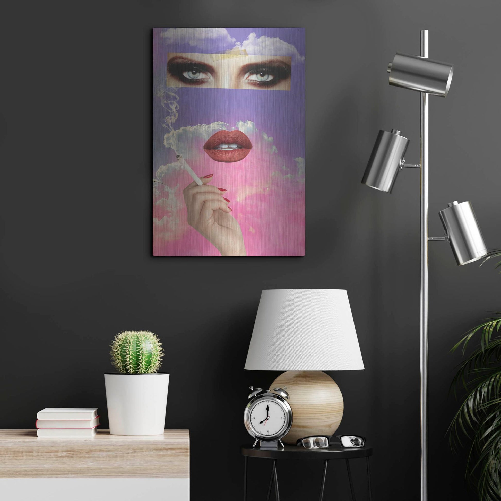Luxe Metal Art 'Vanity' by Elo Marc, Metal Wall Art,16x24