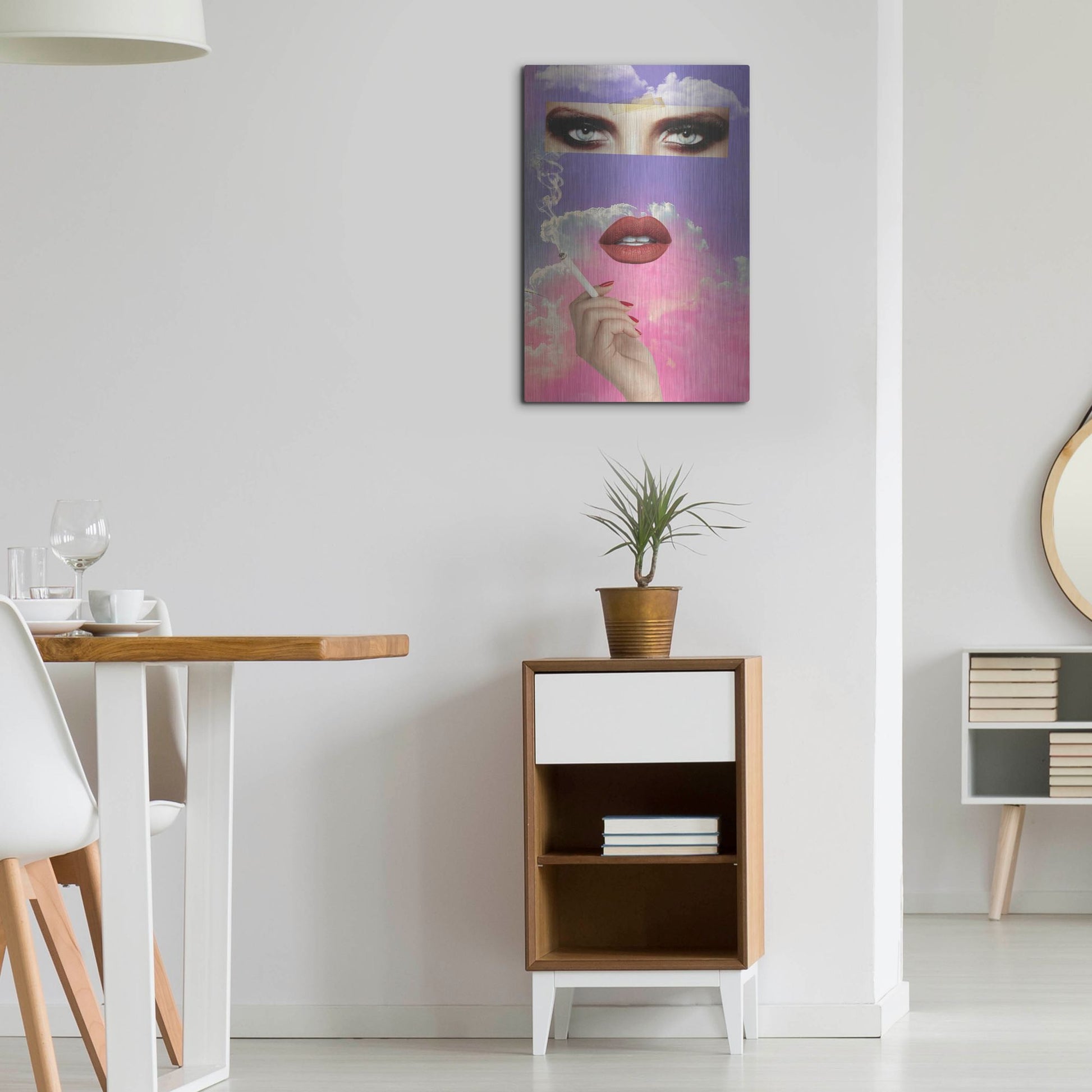 Luxe Metal Art 'Vanity' by Elo Marc, Metal Wall Art,16x24