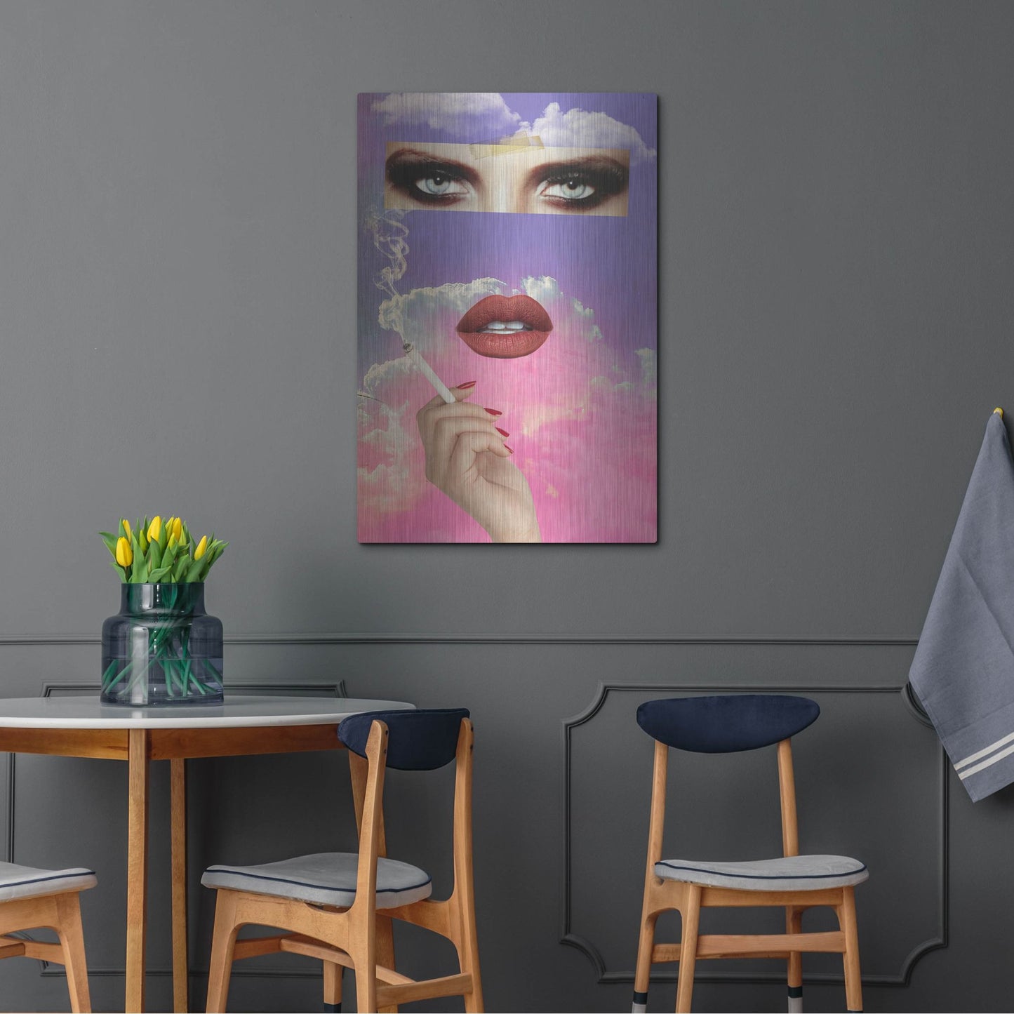 Luxe Metal Art 'Vanity' by Elo Marc, Metal Wall Art,24x36