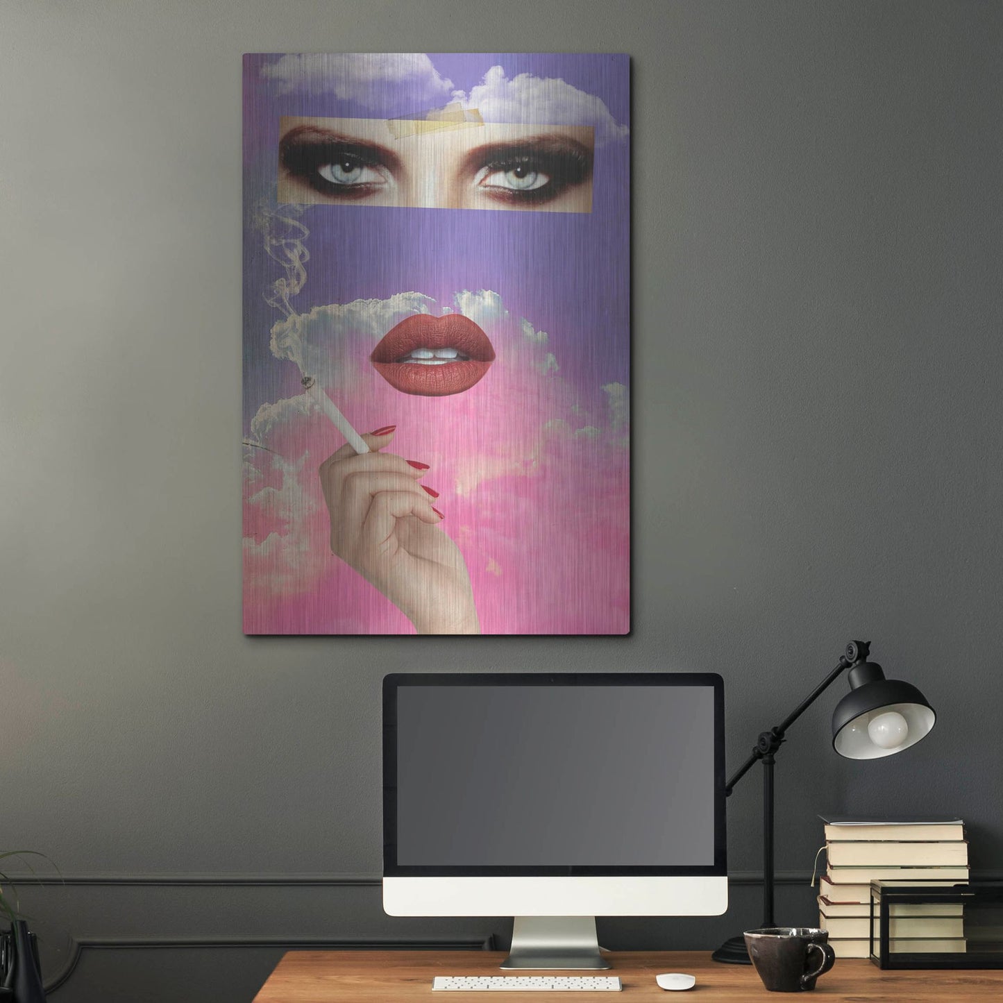 Luxe Metal Art 'Vanity' by Elo Marc, Metal Wall Art,24x36