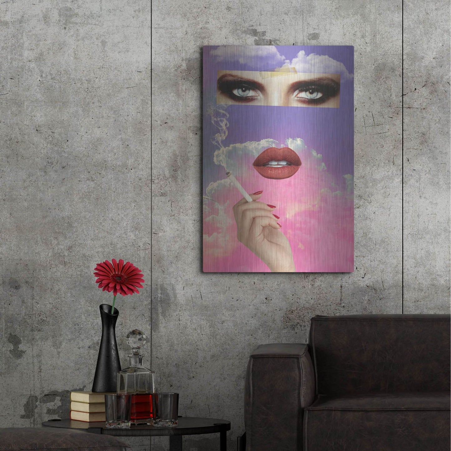 Luxe Metal Art 'Vanity' by Elo Marc, Metal Wall Art,24x36