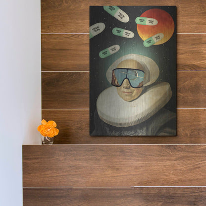 Luxe Metal Art 'Virtual Reality' by Elo Marc, Metal Wall Art,12x16
