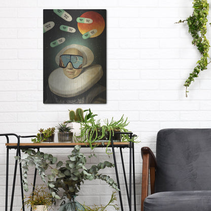 Luxe Metal Art 'Virtual Reality' by Elo Marc, Metal Wall Art,12x16
